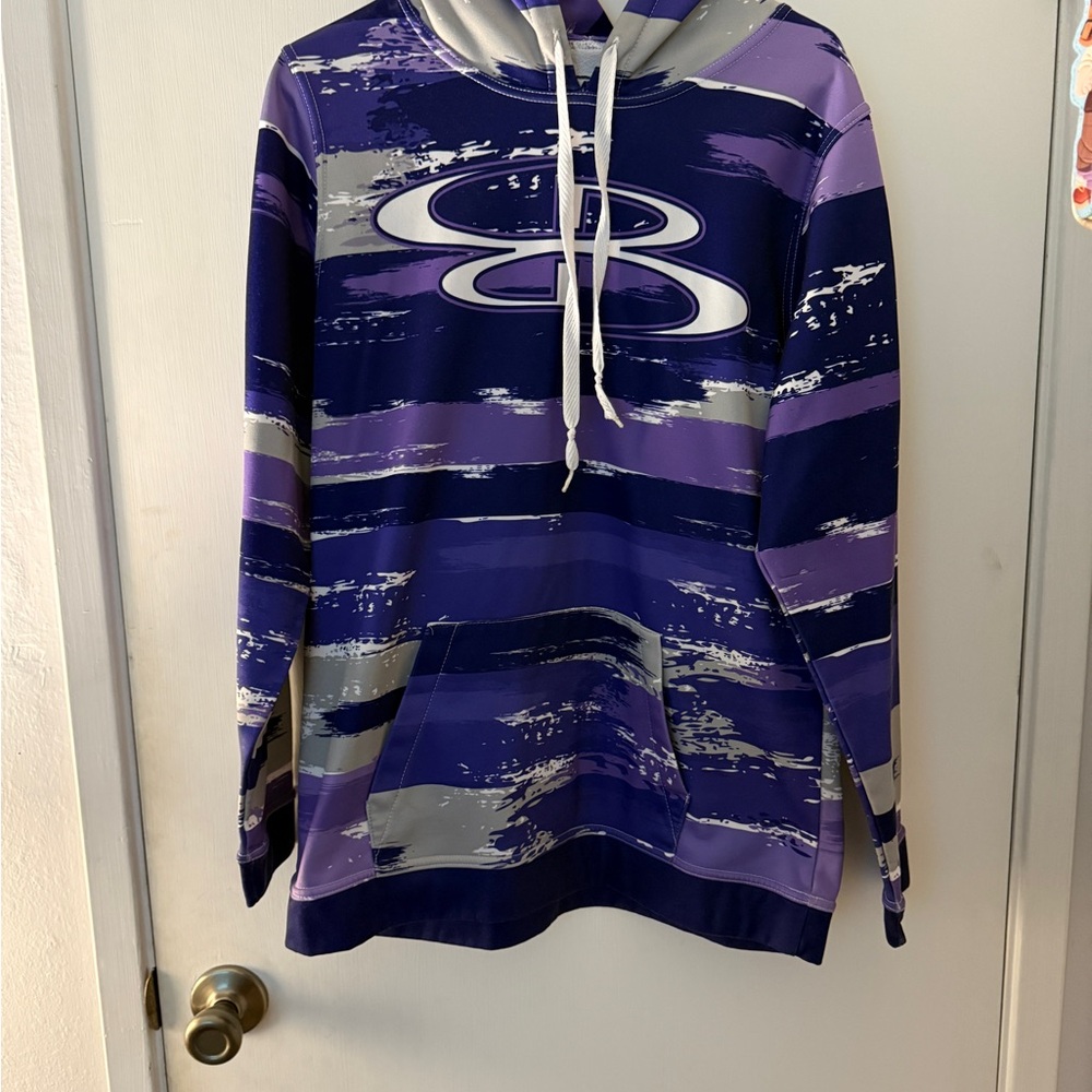 Purple and Gray Women's Boombah Hoodie